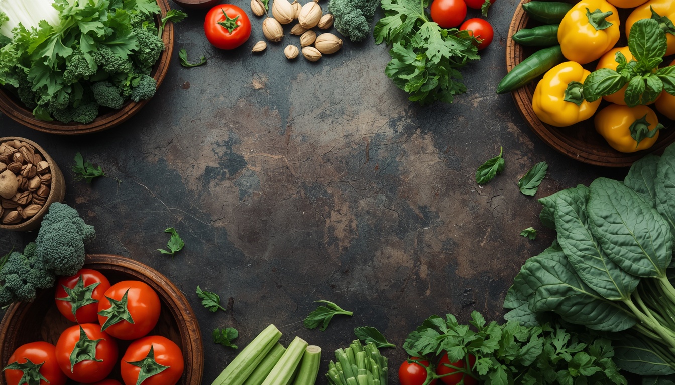 Fresh produce arranged for budget healthy meal planning